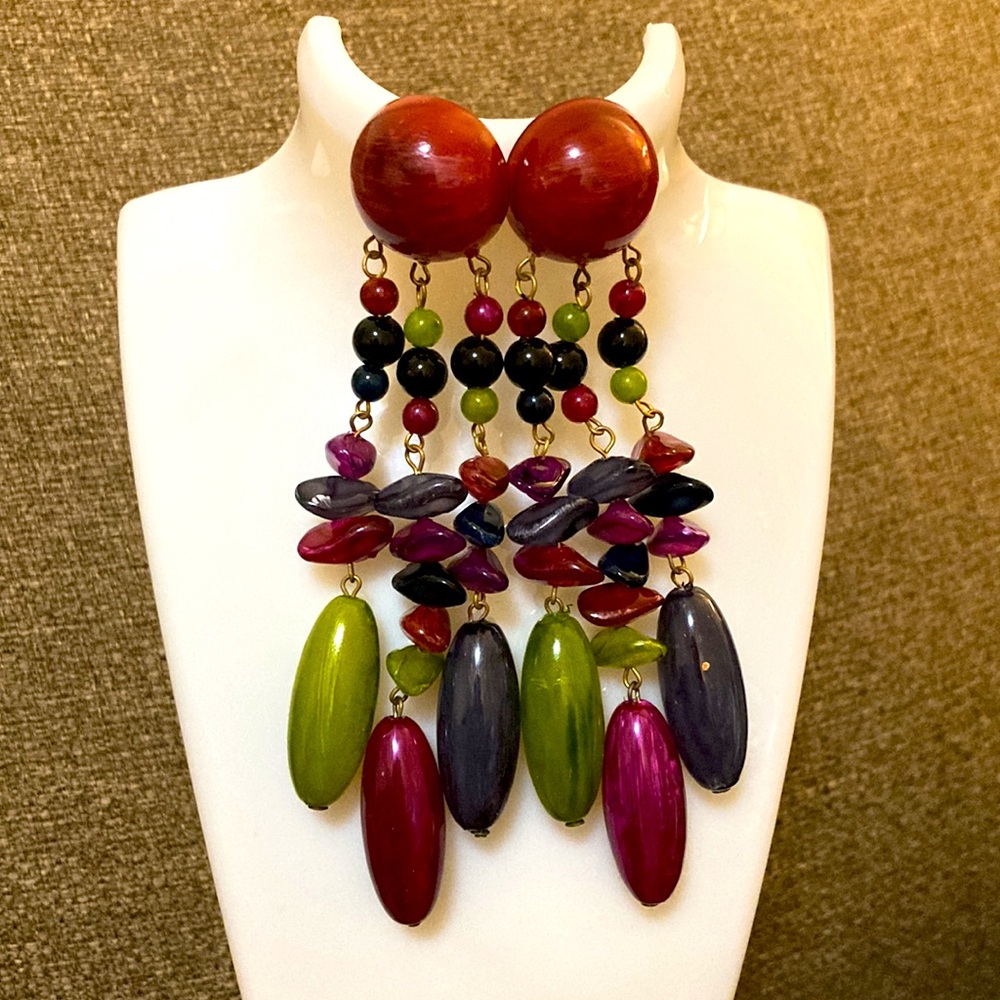 ❤️ 💚 Super long earrings